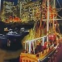 Museum Artifacts Boston at Night Neck Tie Necktie