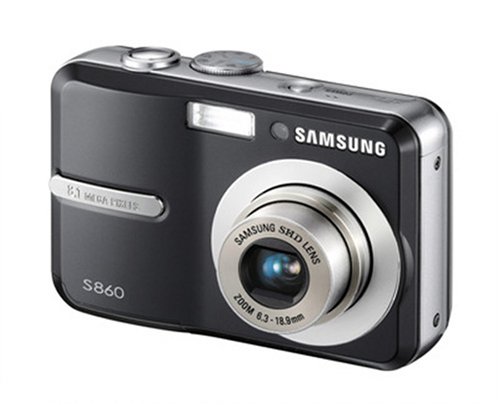 Samsung S860 8.1MP Digital Camera with 3x Optical Zoom (Black)