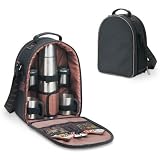 Java Express Beige/Coffee Print Insulated Coffee Pack With Service