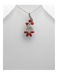 Marcasite Pendant Necklace In 92.5 Sterling Silver