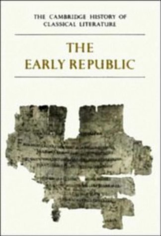 The Cambridge History of Classical Literature: Latin Literature v. 2
