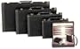Magnetic Black Suede Backgammon Set - 9"