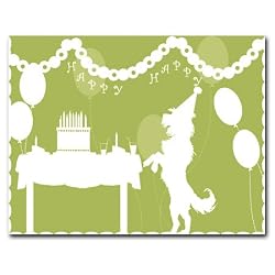 Happy Birthday - Set of 10 Pop-up Style Invitations