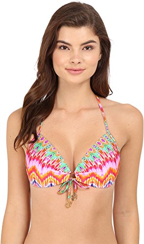 Luli Fama Women’s Sunkissed Laughter Ballet Halter Bikini Top Multi XS