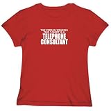 T-Shirt Woman Red  For A Telephone Consultant  Occupations