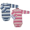 Striped Long Sleeve Baby Bodysuit