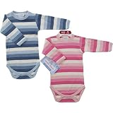 Striped Long Sleeve Baby Bodysuit