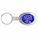 NFL Baltimore Ravens Super Bowl XLVII Champions Domed Key Ring