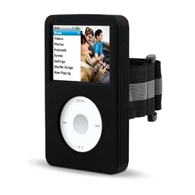 Belkin iPod Classic Silicon Sleeve - With Armband - 120gb and 80Gb - Black