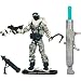 GI Joe Movie Series The Rise of Cobra Exclusive 4 Inch Tall Action Figure - Polar Combat Specialist SNOW SERPENT with Backpack, Snow Shoes, Rocket Launcher, Assault Rifle, Missile Launcher with Blue Missile and Display Stand