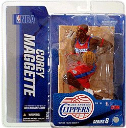 McFarlane Toys NBA Sports Picks Series 8 Action Figure Corey Maggette (Los Angeles Clippers) Red Jersey