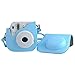Katia Vintage Pu Leather Bag for Fujifilm Mini 9/8+/ 8 with Shoulder Strap and Pocket (Blue E)