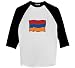 Armenia Flag - Raglan 3/4 Sleeve T-Shirt
