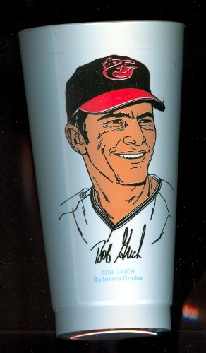 1973 Bob Grich Baltimore Orioles 7 Eleven Baseball Cup