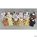 6 Plush Velour Animal Hand Puppets
