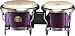 Pearl PBF300DX 8 and 9 Fiberglass Bongos, Solid Black