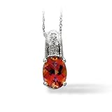 Twilight Topaz and Diamond Accent Pendant