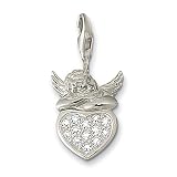 Putto On Stone Heart Charm By Thomas Sabo