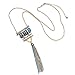 eManco Bohemian Long Metal Tassel Necklaces for Women Vintage Turquoise Geometric Pendant Fashion Jewerly Gold