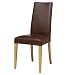 (06881801) Alton Antiqued-Leather Dining Chair in Household & Kitchen