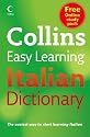 Collins Easy Learning Italian Dictionary (Easy Learning Dictionary)