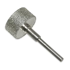Extra-Wide Diamond Grinding Wheel 1/8" Fits Dremel - Glass Tile Stone Hardened Steel