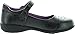 Leatherette Perforated Decor Strap School Uniform Shoes (Toddler/Little Girl/Big Girl) BC74 - Black