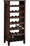 Mission style Wine Rack, 28 BOTTLES, CHESTNUT