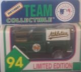 Oakland Athletics A's 1994 Matchbox MLB Diecast Ford Flareside Pick-up Truck White Rose Collectible Toy Car 1:64 Scale Pickup