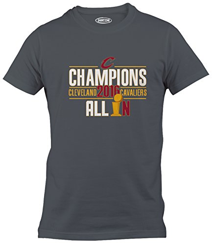 Smart Zone Cleveland Cavaliers 2016 Finals Champions Men's T-Shirt GRAY XL
