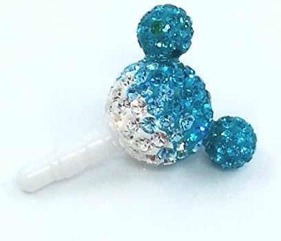 Czech Zircon 3D "Loving Heart" Charm and Earphone Jack Dust Cover for Mobile Phone (MGSJ-FCS-1-C)