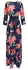 Cashmere/Polyester Floral Print Vintage Floor Length Evening Dress/Maxi Dress 