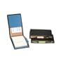 Royce Leather Flip Style Note Jotter-Metro Collection - Black/Key Lime Green