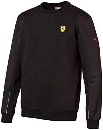 Puma 761725 Mens Sf Crew Neck Sweat Athletic Sweatshirt, Black - XL