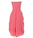 Melantha Short Strapless Chiffon Prom Dress Evening Dresses
