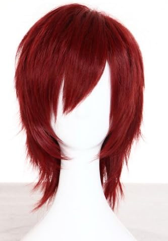Anangelhair + Free Hair Cap Amnesia Shin Hiiro No Kakera Cosplay Wig Costume Party Hair Full (Red)