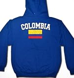 Colombia Flag International Soccer Sweatshirt, Colombian Soccer Mens Hoodie