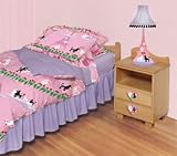 Room Magic Twin Duvet Cover/Bedskirt/Sham Set, Poodles In Paris