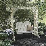 Cottage Classics Arbor Swing Frame- Creamy Yellow