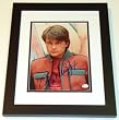 Michael J. Fox Autographed "Back to the Future" 8x10 Photo BLACK CUSTOM FRAME