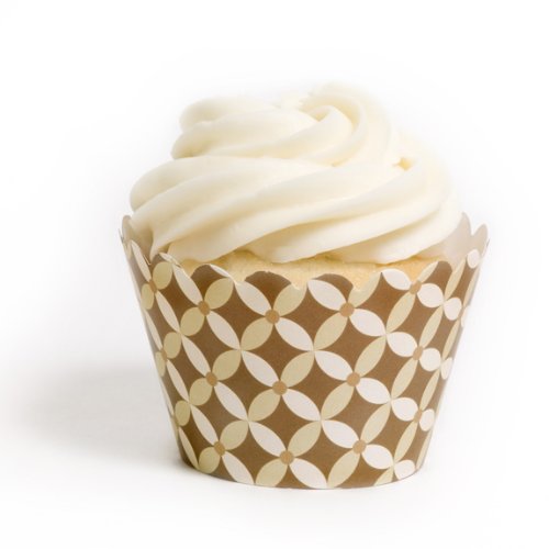 Dress My Cupcake Moroccan Diamonds Cupcake Wrappers, Set of 12 - Thanksgiving Liners, Toppers, Towers, Trees