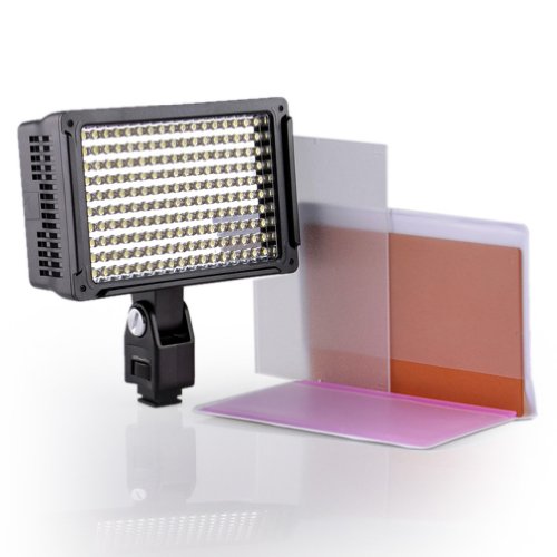 DSTE VL003 Professional 170-LED Video Light Digital Camera Camcorder Photography Lamp Adjustable -- Hot Shoe Seat Width 1.8cm