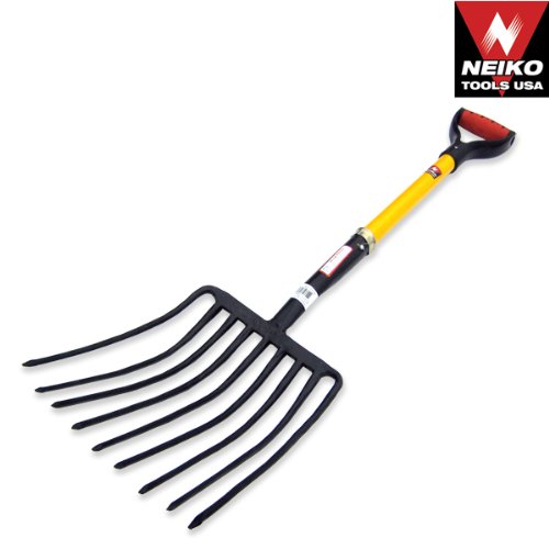 Neiko Tools USA 9 Tine Pitch Fork with "D" Fiberglass Handl Reviews
