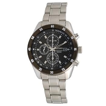 Seiko #SNDC47 Men's Chronograph Stainless Steel Watch