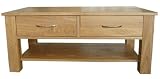 Mobel Oak Four Drawer Coffee Table