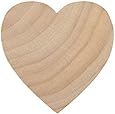 2-1/2 Inch Wood Heart, Natural Unfinished Wooden Heart Cutout Shape, (2.5 Inch), Wooden Hearts (2-1/2" Tall x 1/4" Thick) - Bag of 25