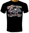 American Legends Eagle Flag Motorcycle T-shirt