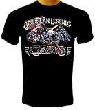 American Legends Eagle Flag Motorcycle T-shirt
