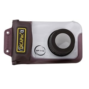 DicaPac WP110 145X95mm Small Alfa Waterproof Digital Camera Case with Optical Lens (Clear) by 