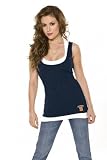 Syracuse Orange Women's 2-Layered Racer Back Tank Top - by Alyssa Milano